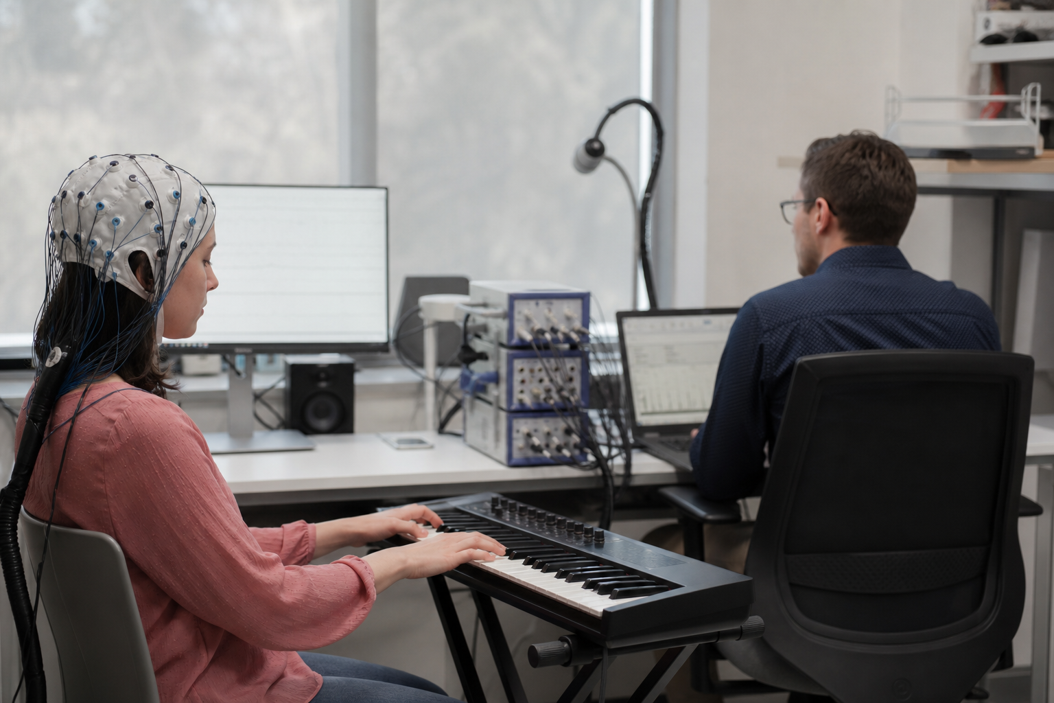 EEG and MIDI experiment in a university music cognition laboratory